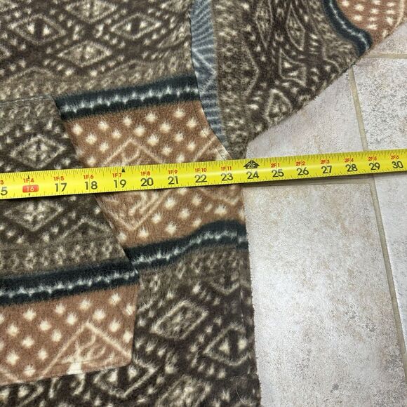 Vintage NY 10018 Jacket Womens Medium 90s Southwest Western Fair Isle Fleece - Picture 6 of 12